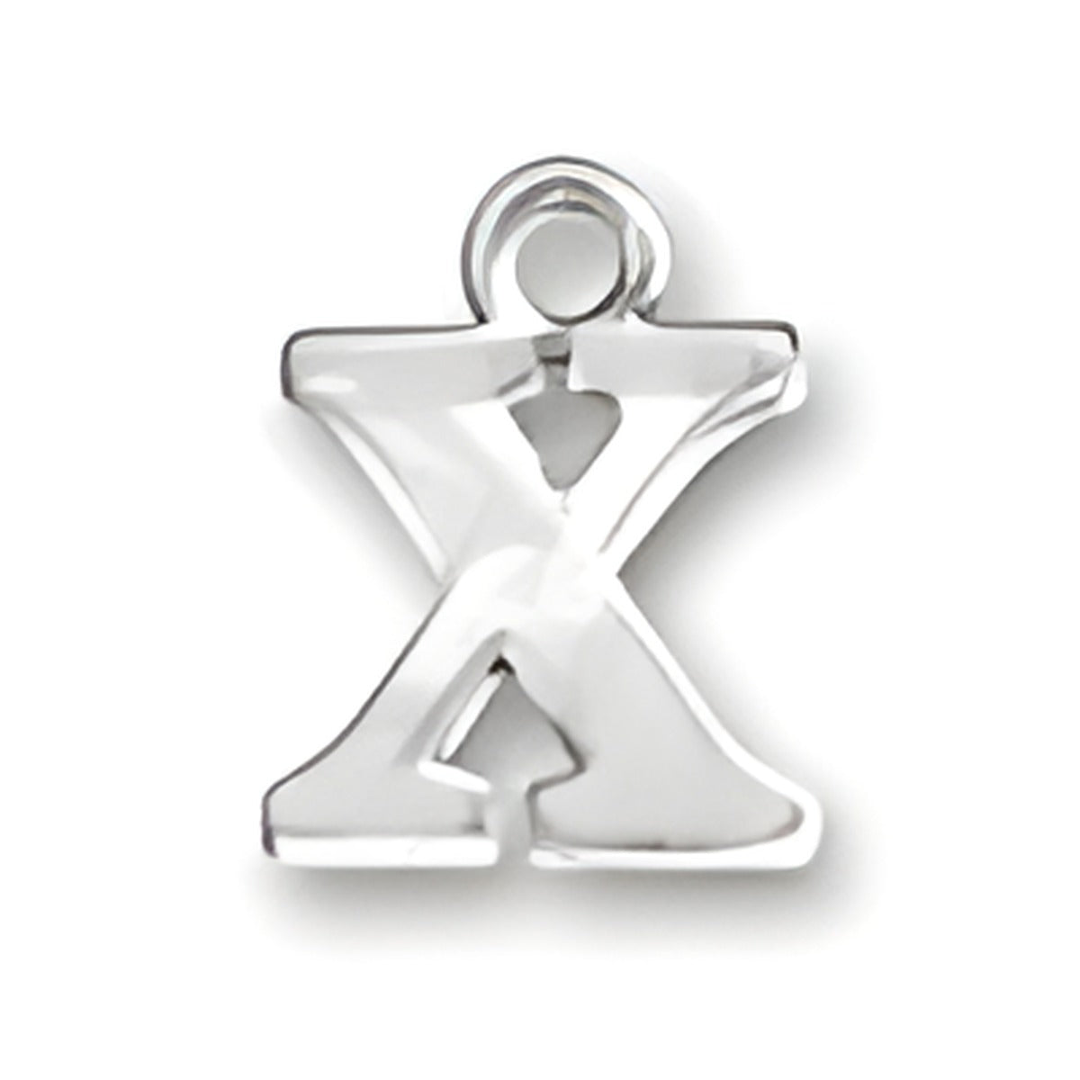 Letter X Charm Alt view.
