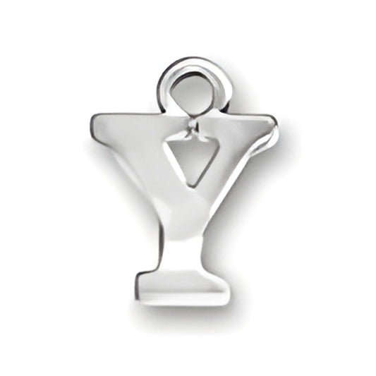 Letter Y Charm Alt view.