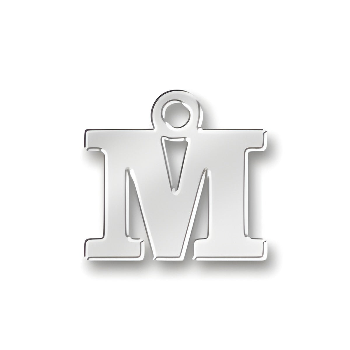 M Letter Charm Alt view.