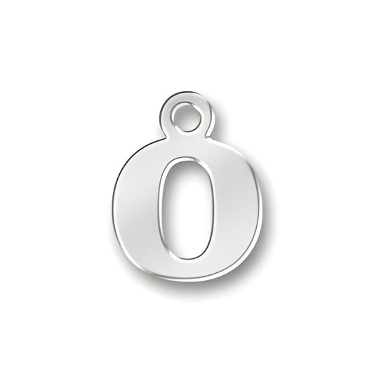 O Letter Charm Alt view.