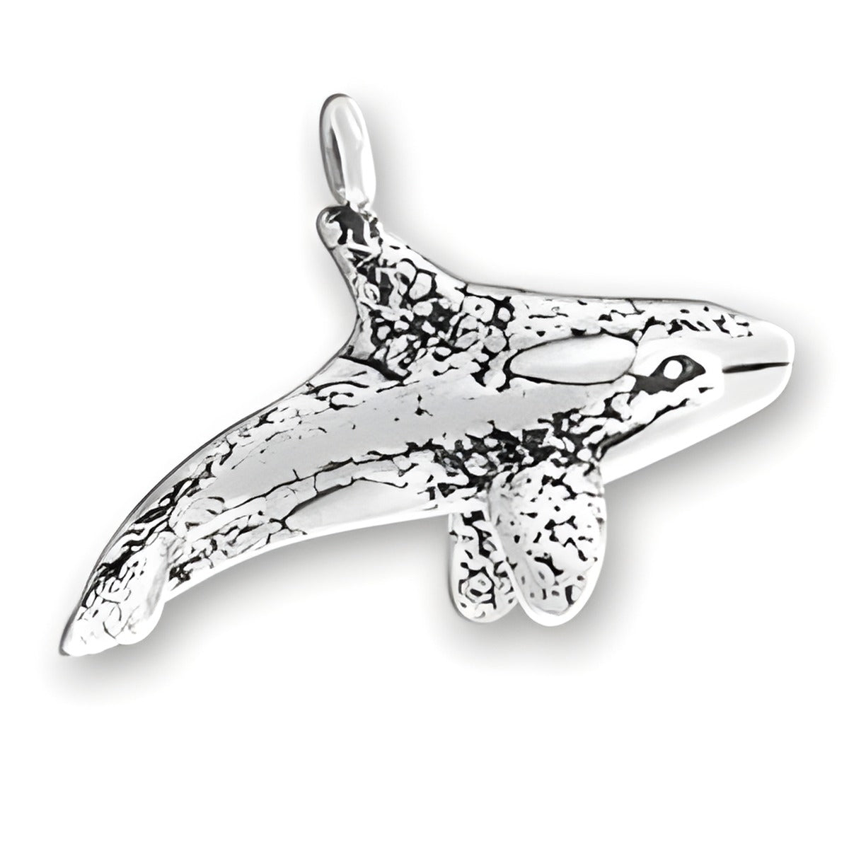 Charm Factory Orca Charm, crafted from sterling silver, features intricate detailing and a polished finish.