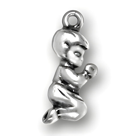 Praying Boy Charm Alt view.