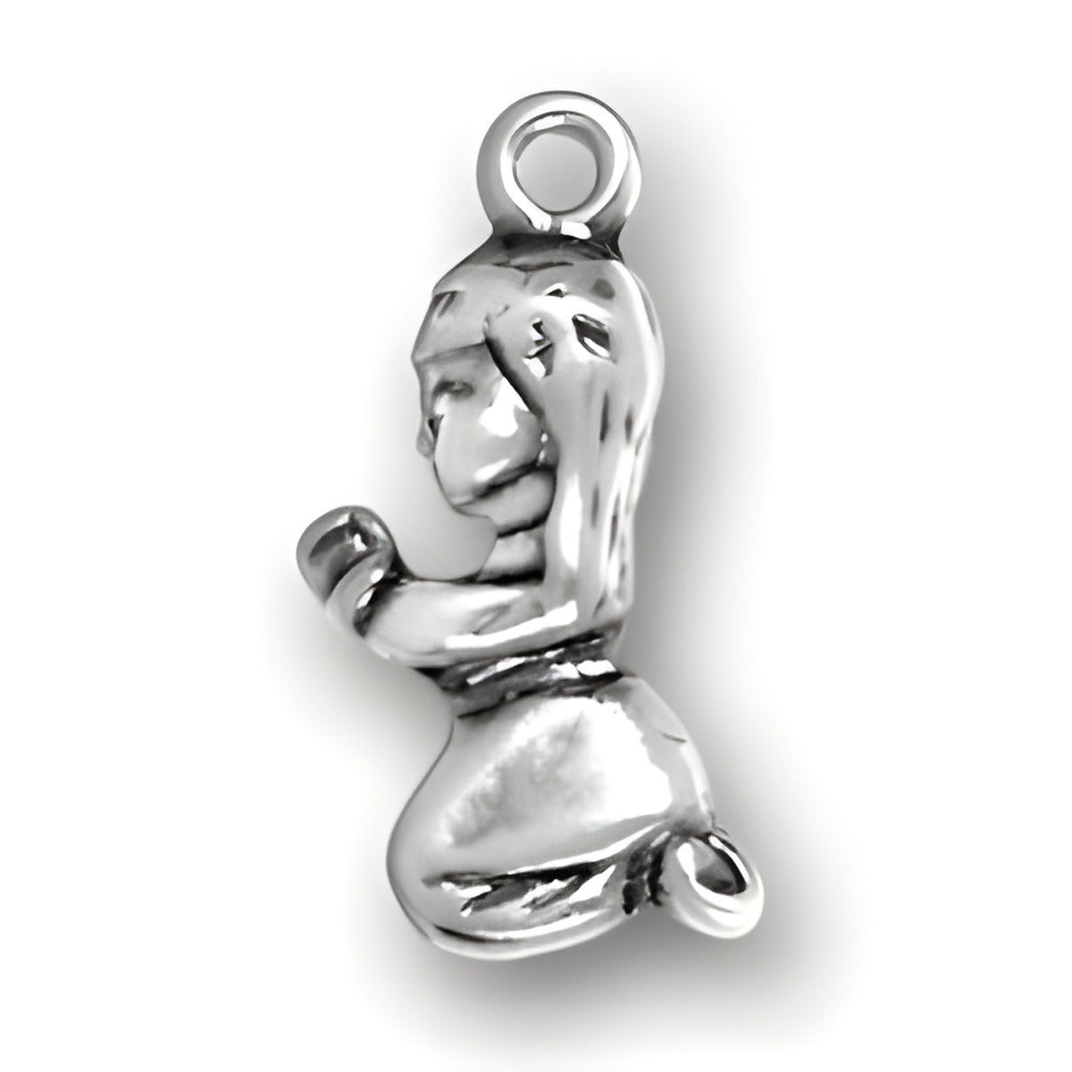 Praying Girl Charm Alt view.