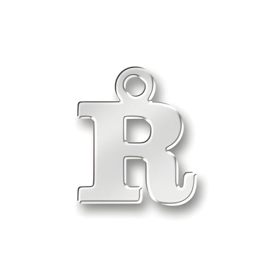 R Letter Charm Alt view.