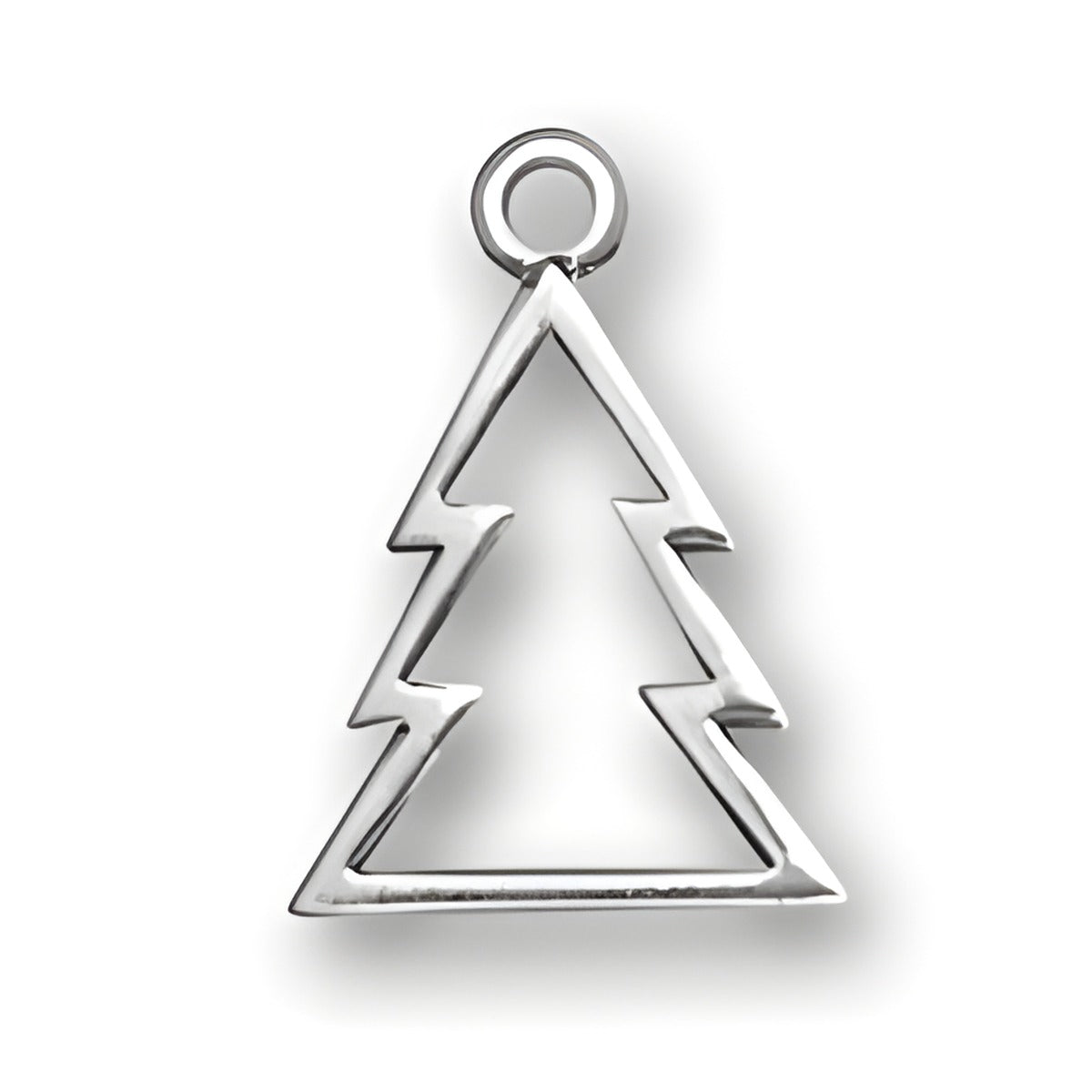 Sterling Silver Cookie Cutter Charm Alt view.