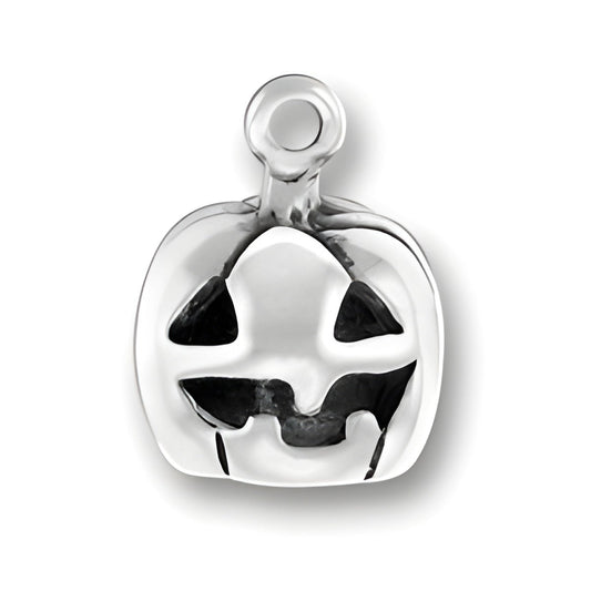 Sterling Silver Jack O'Lantern Charm Alt view.