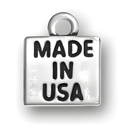 Sterling Silver Made in USA Charm Alt view.