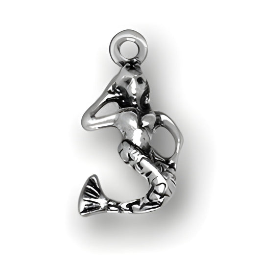 Sterling Silver Mermaid Charm Alt view.