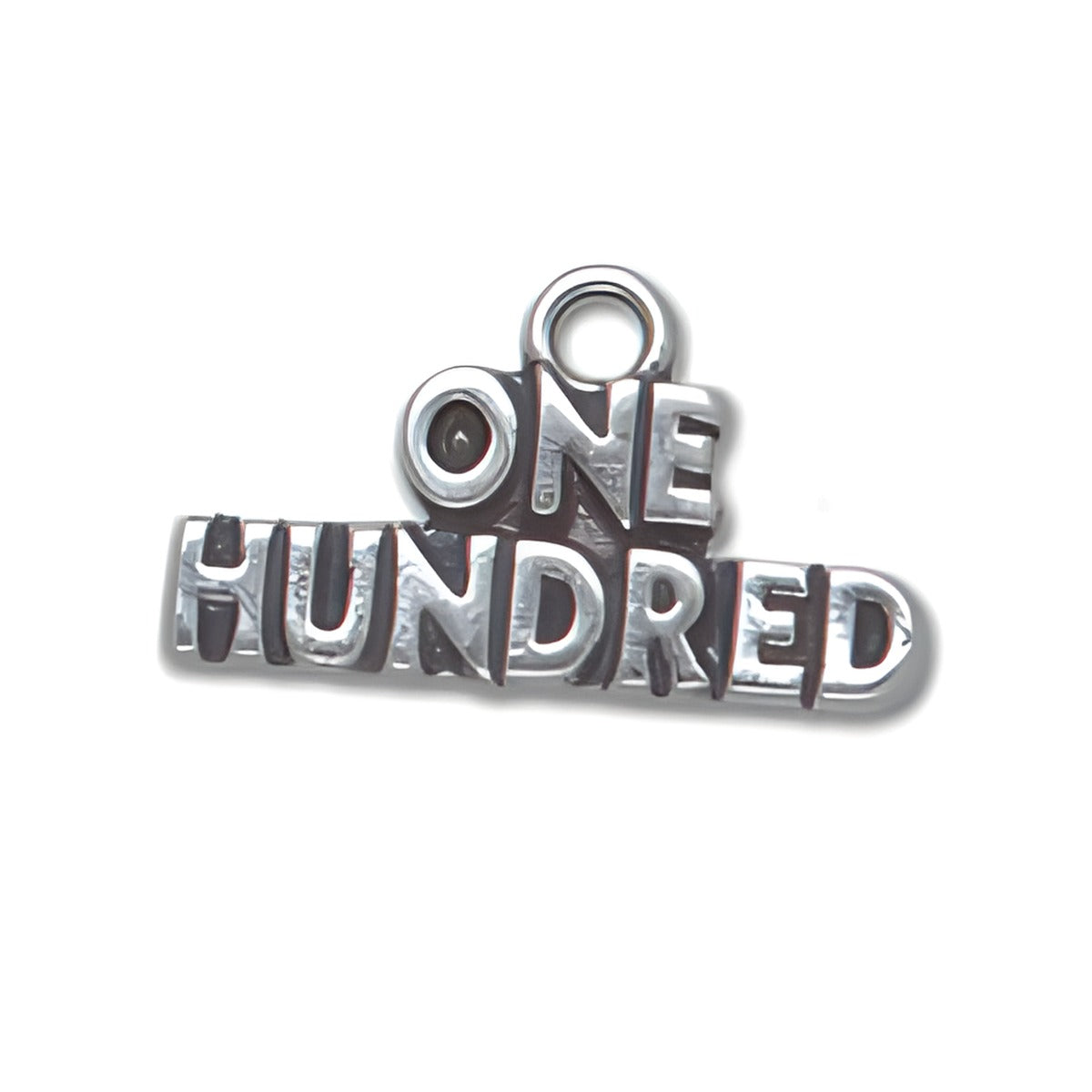 Sterling Silver One Hundred Charm Alt view.