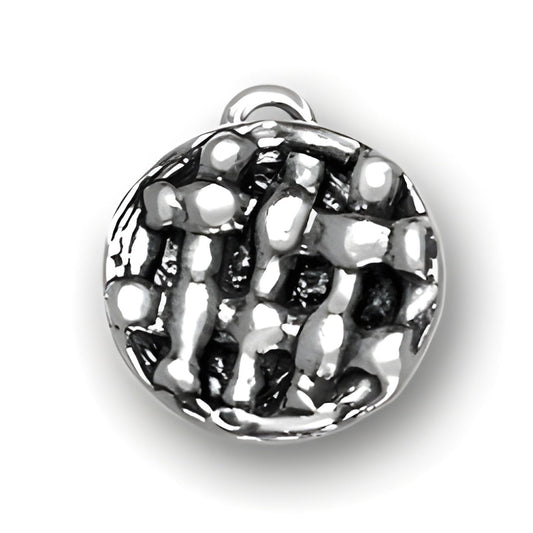 Sterling Silver Pie Charm Alt view.