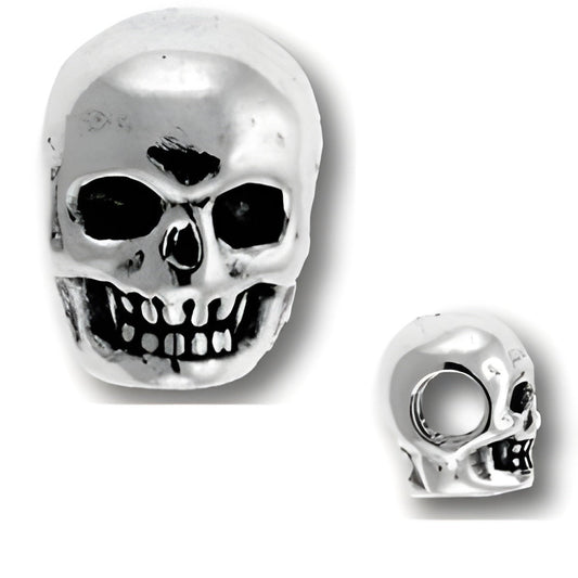 Sterling Silver Skull Bead Alt view.
