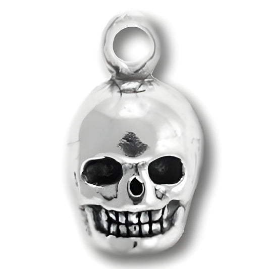 Sterling Silver Skull Charm Alt view.