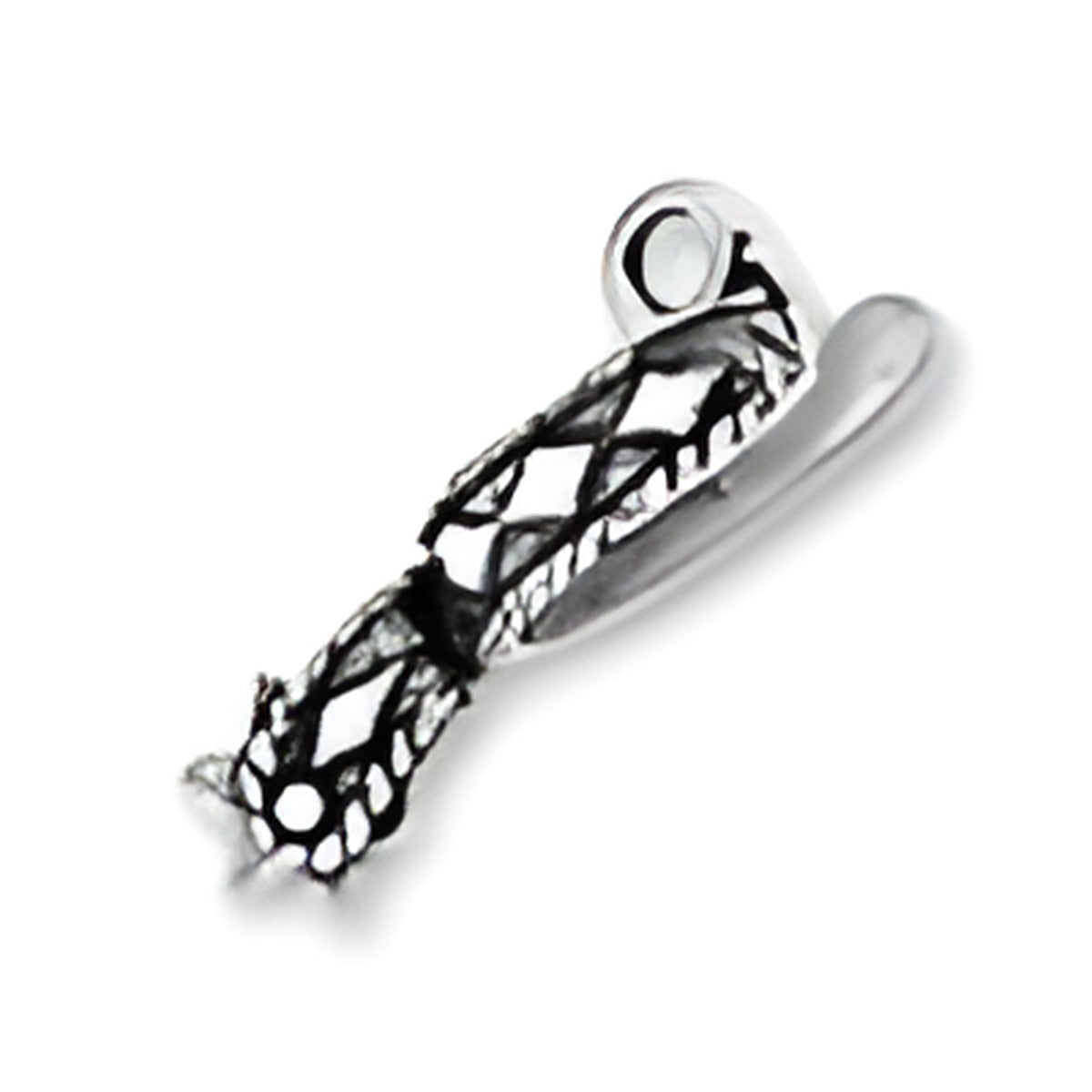Charm Factory Sterling Silver Spur Charm featuring intricate detailing and a polished finish.