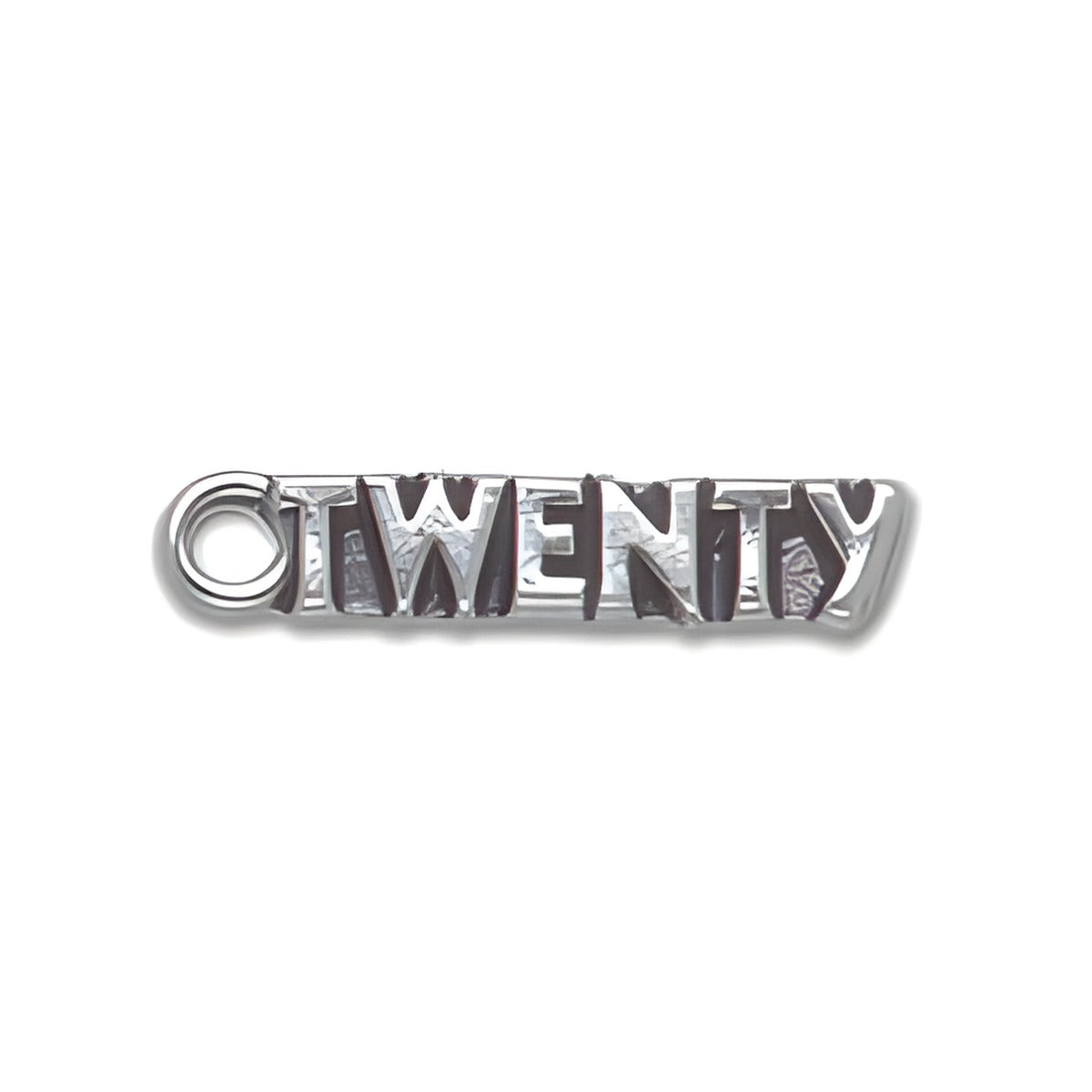 Sterling Silver Twenty Charm Alt view.