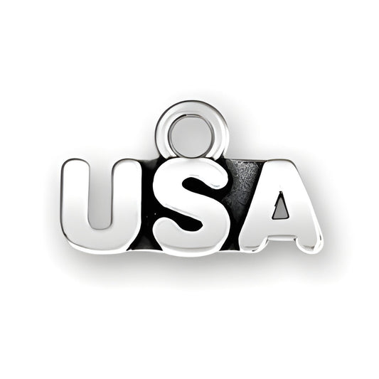Sterling Silver USA Charm Alt view.