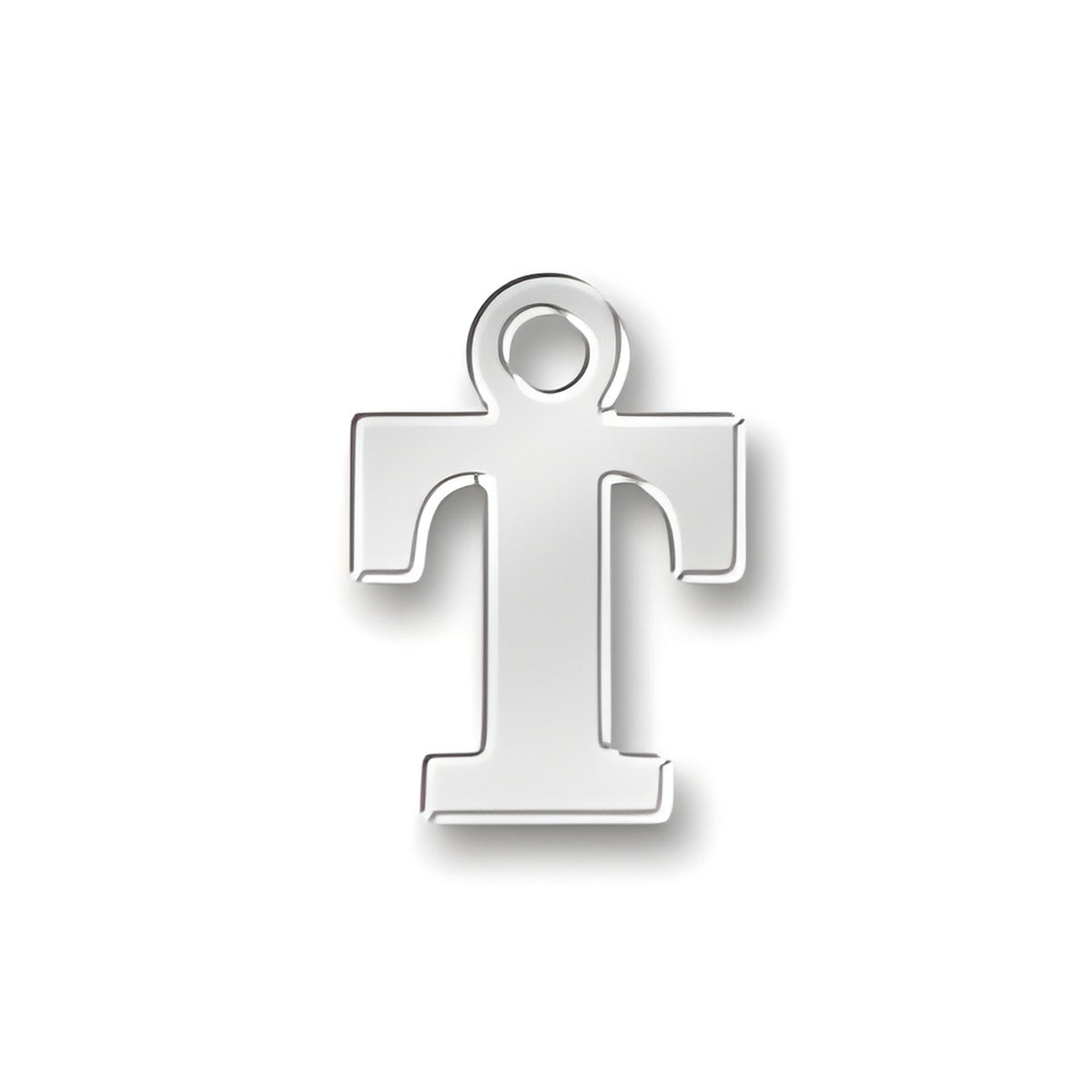 T Letter Charm Alt view.