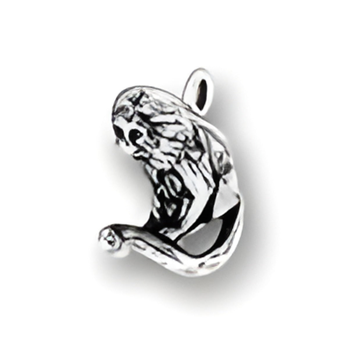 Tamarin Money Charm by Charm Factory, crafted from sterling silver, featuring a detailed tamarin design.