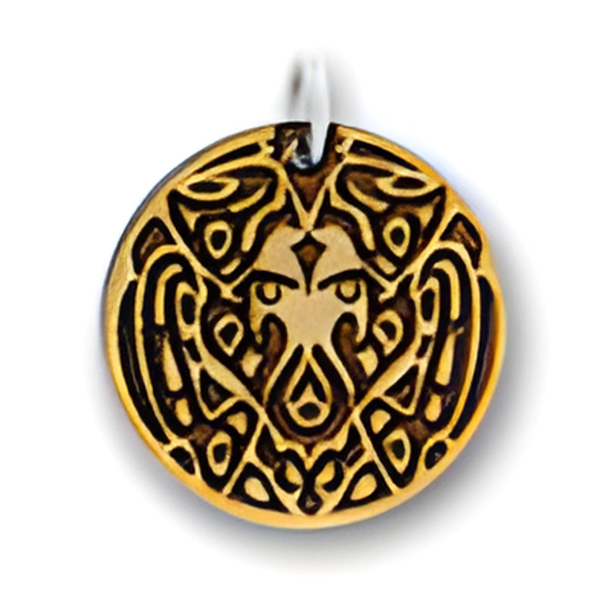 Twilight Wolf Pack Tattoo Charm, made of metal, features intricate wolf design with tribal patterns.