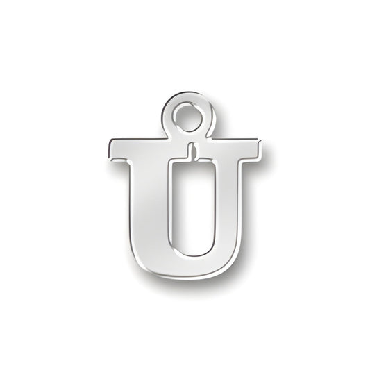 U Letter Charm Alt view.