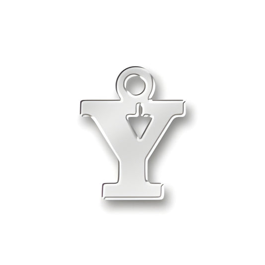 Y Letter Charm Alt view.